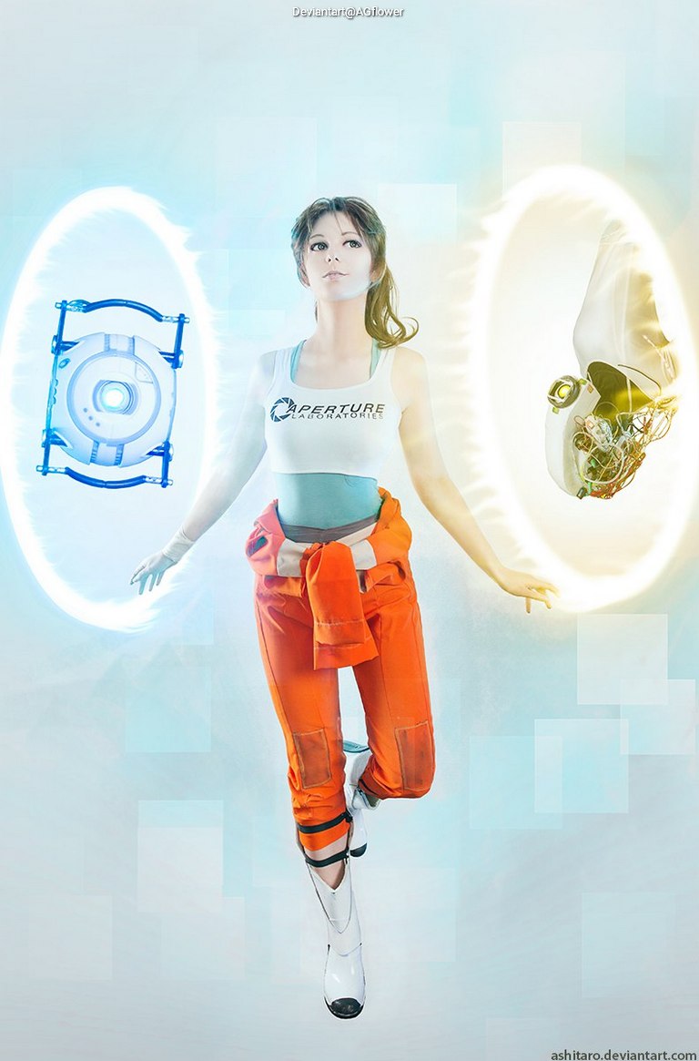 Portal - Chell Cosplay character portrait photography