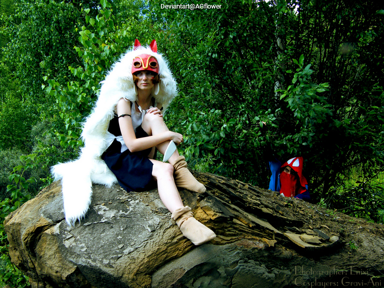 Princess Mononoke - San (Wolf Girl) Cosplay character portrait photography