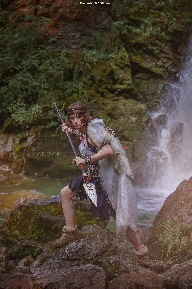 Princess Mononoke - San (Wolf Girl) Cosplay character portrait photography