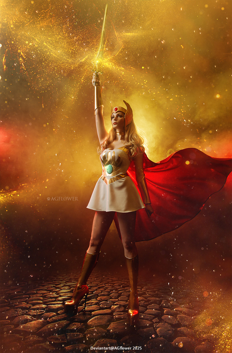 She-Ra and the Princesses of Power - Adora (She-Ra) Cosplay full length photo
