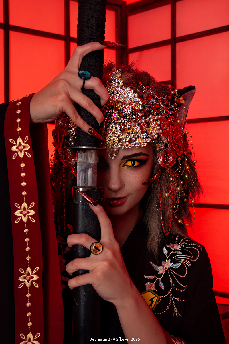She-Ra and the Princesses of Power - Catra (Force Captain) Cosplay full body portrait