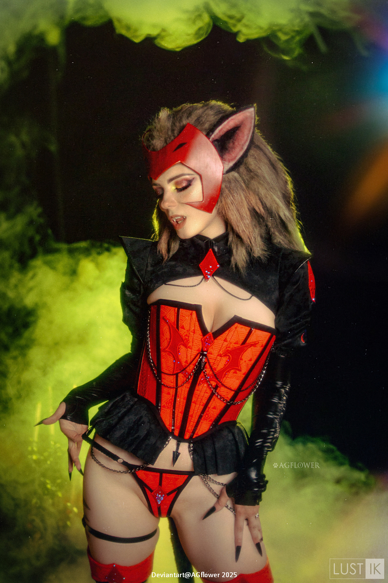 She-Ra and the Princesses of Power - Catra (Force Captain) (Lingerie) Cosplay full body portrait