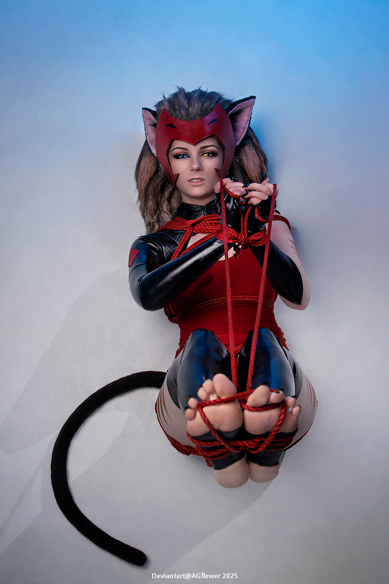 She-Ra and the Princesses of Power - Catra (Force Captain) (Shibari) Cosplay full body portrait
