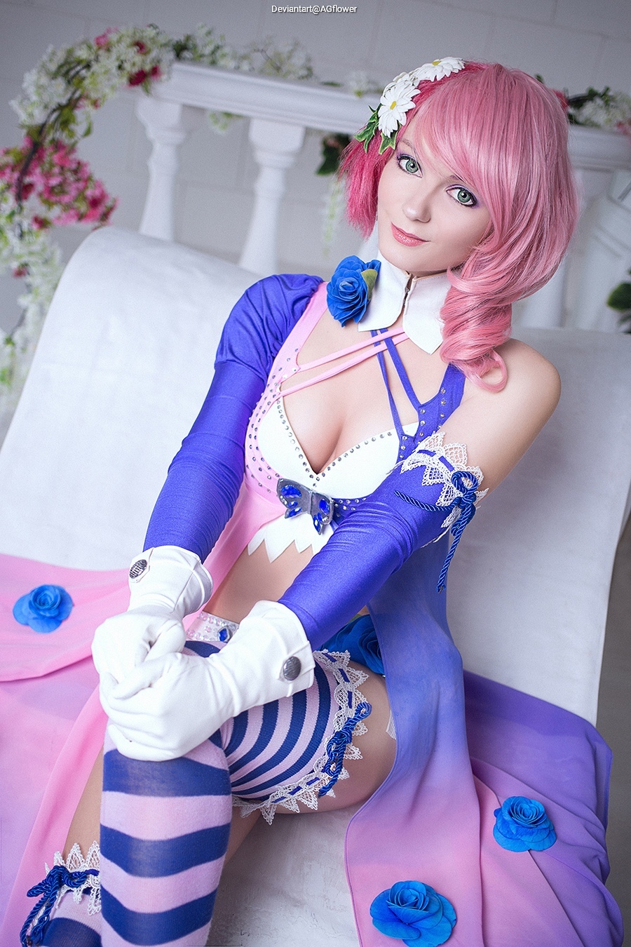 Tekken 6 - Bloodline Rebellion - Alisa Bosconovitch (Alisa) (The Android with a Heart) Cosplay full length photo