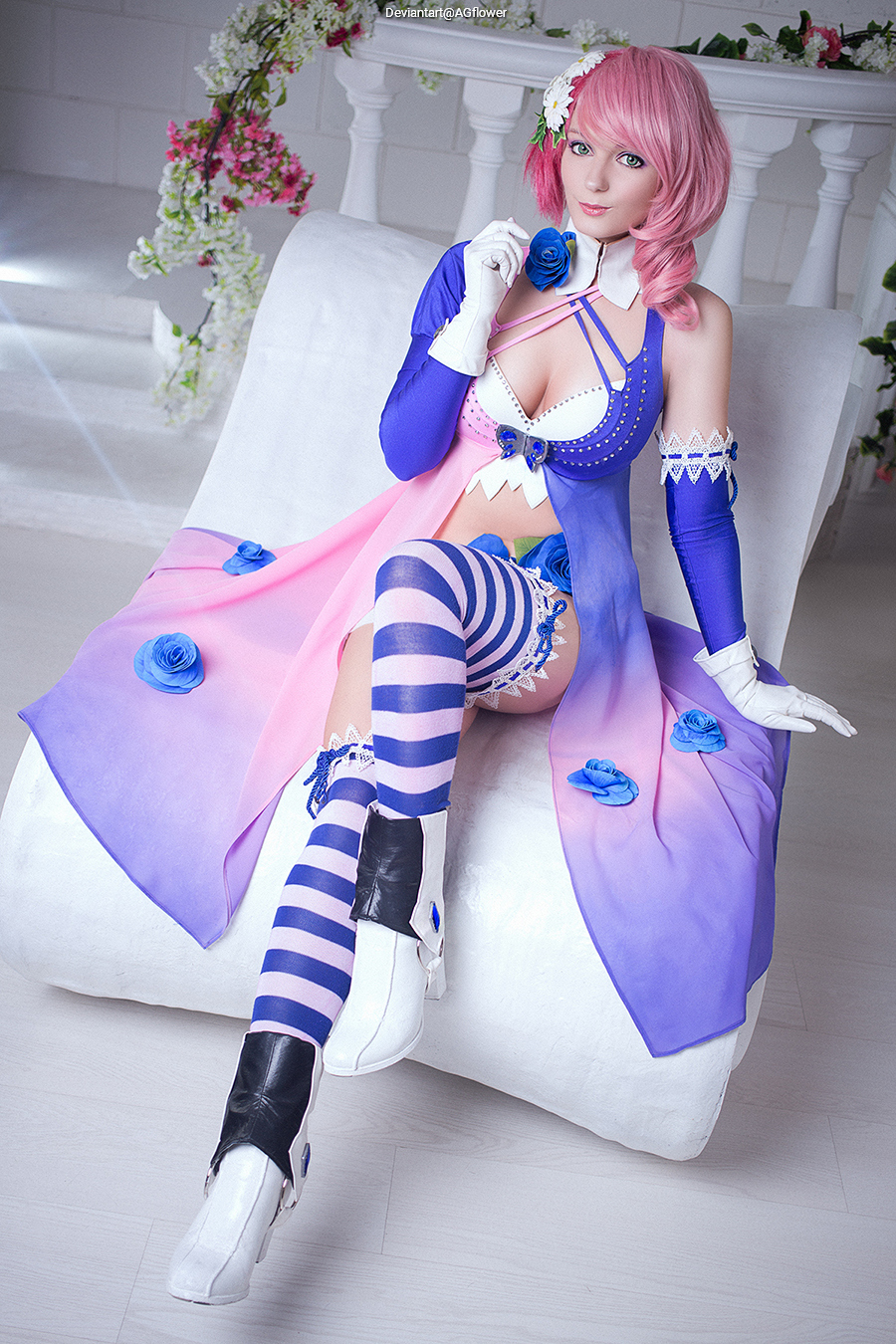 Tekken 6 - Bloodline Rebellion - Alisa Bosconovitch (Alisa) (The Android with a Heart) Cosplay full body character photo