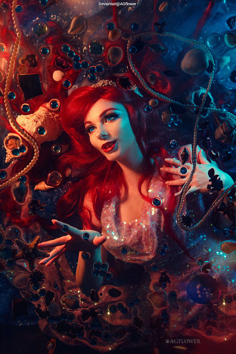 The Little Mermaid - Ariel Cosplay full length character portrait