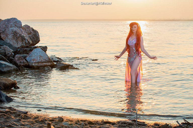 The Little Mermaid - Ariel Cosplay full body character photo
