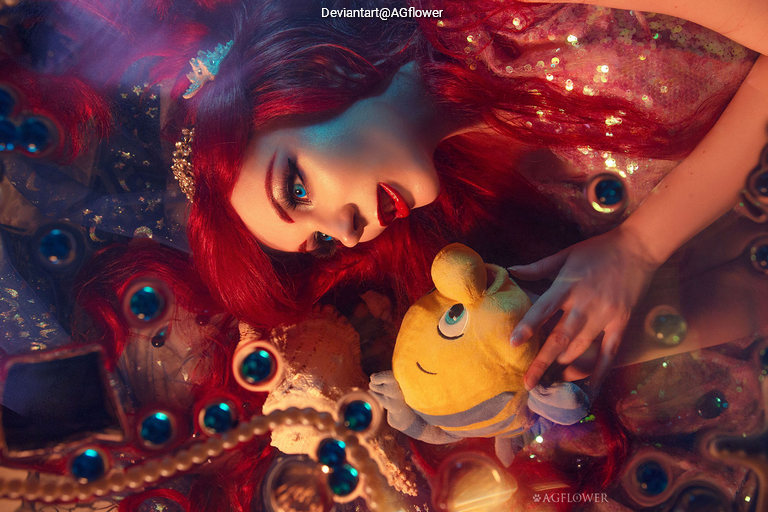 The Little Mermaid - Ariel Cosplay full body character photo