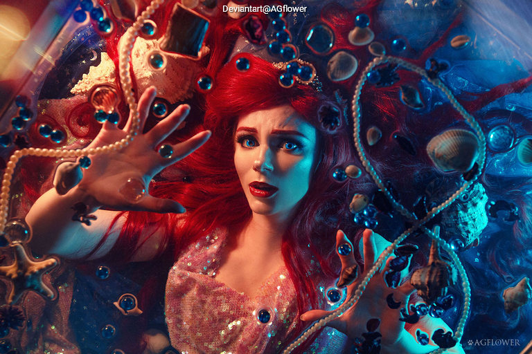 The Little Mermaid - Ariel Cosplay full length photo