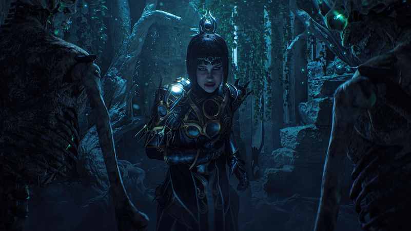 Baldurs Gate 3 - Shadowheart (Jenevelle Hallowleaf) Cosplay full body character photo