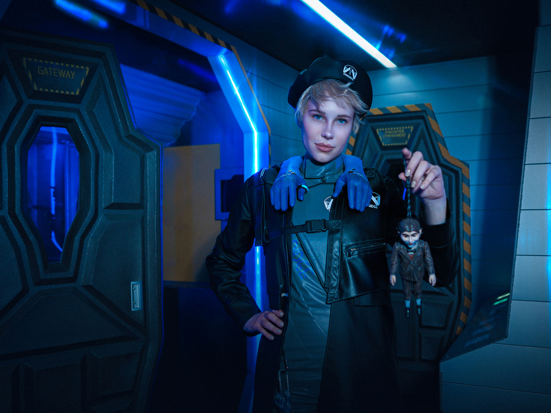 Death Stranding 2 - On The Beach - Fragile Cosplay full length character portrait