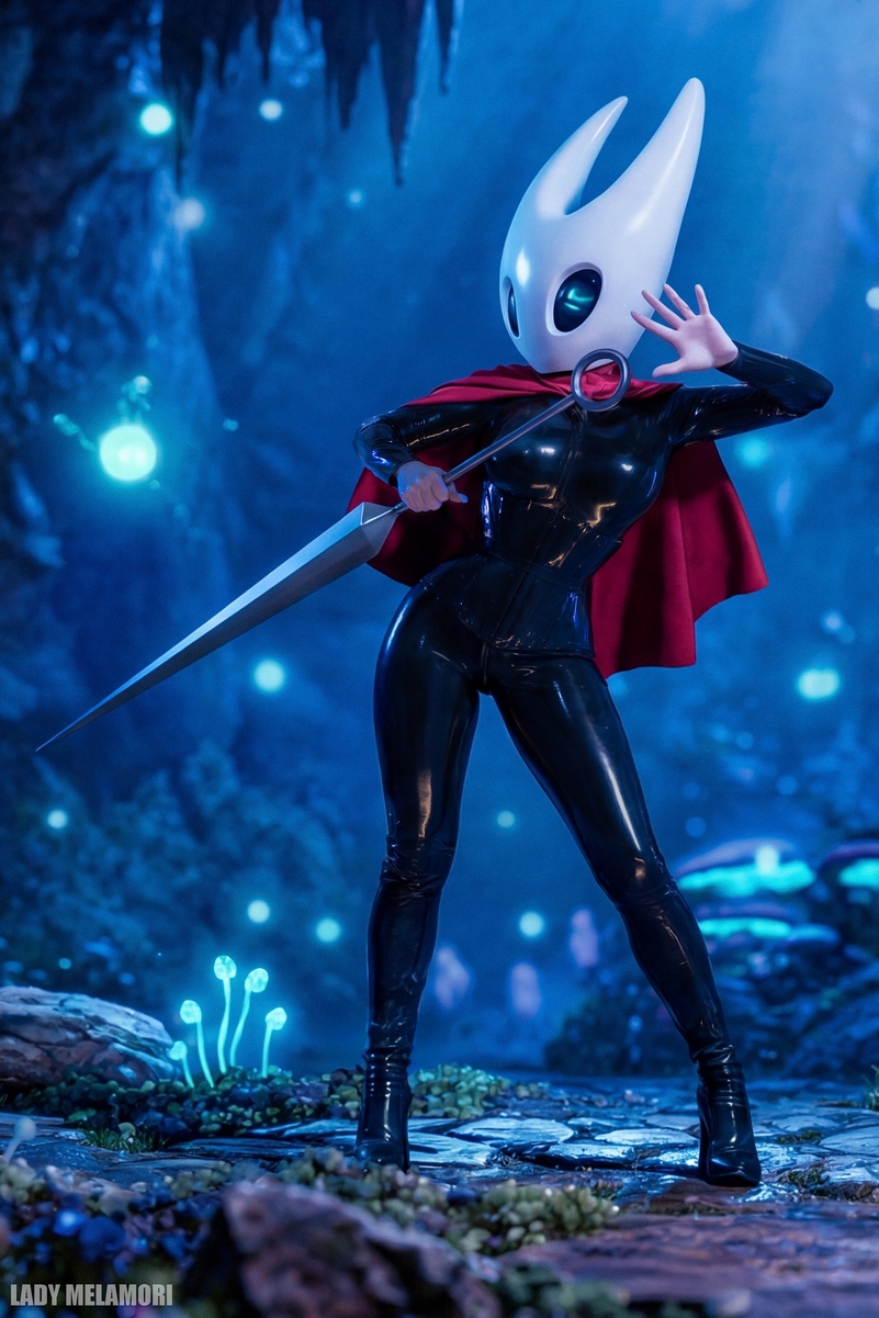 Hollow Knight - Silksong - Hornet Cosplay full length photo