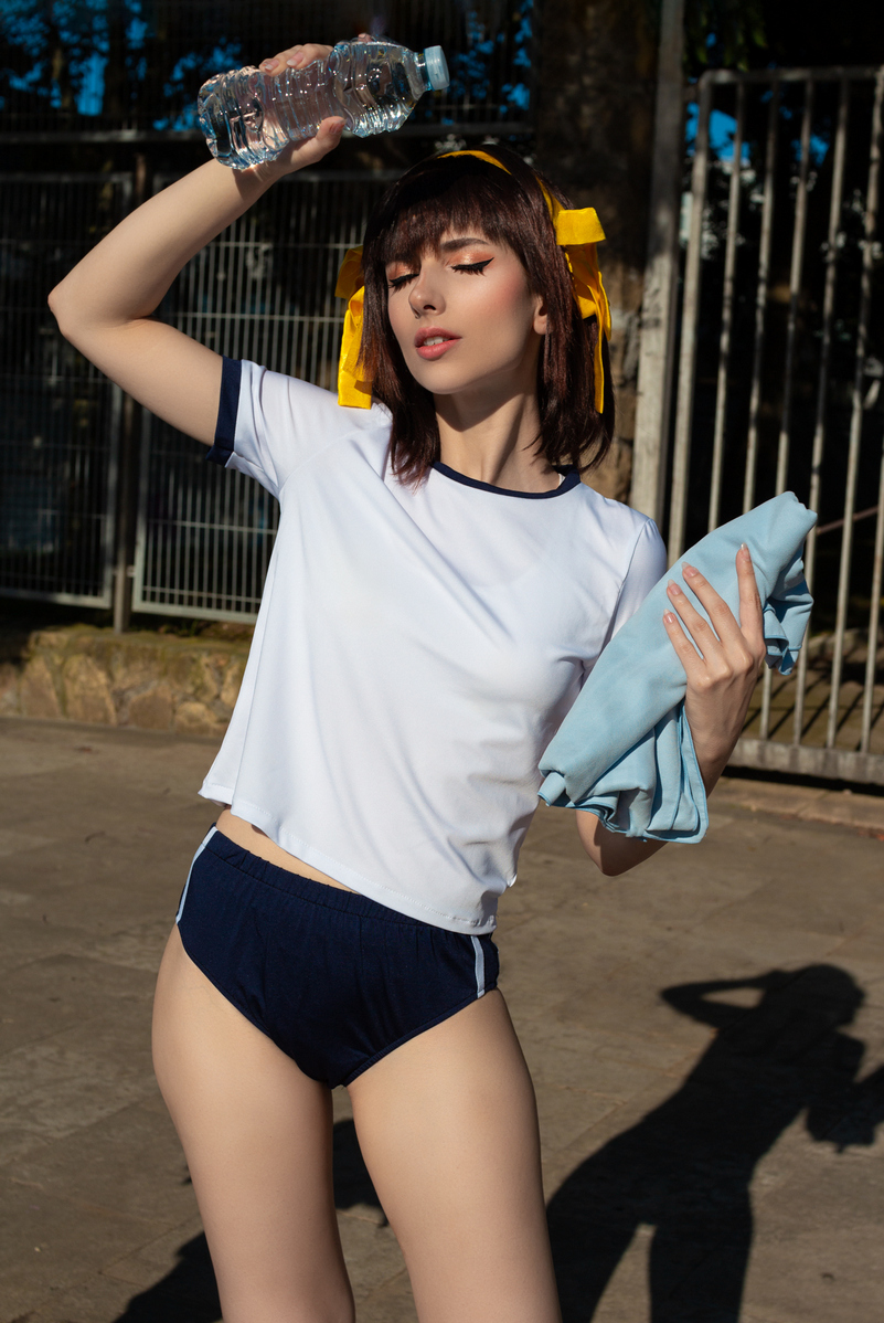 The Disappearance of Haruhi Suzumiya - Haruhi Suzumiya (School Sports Uniform) Cosplay character portrait photography