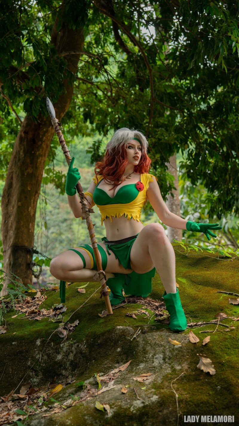 X-Men - Savage Land - Rogue Cosplay full body portrait