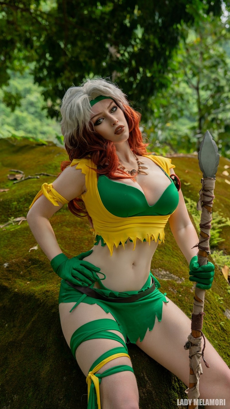 X-Men - Savage Land - Rogue Cosplay full length character portrait