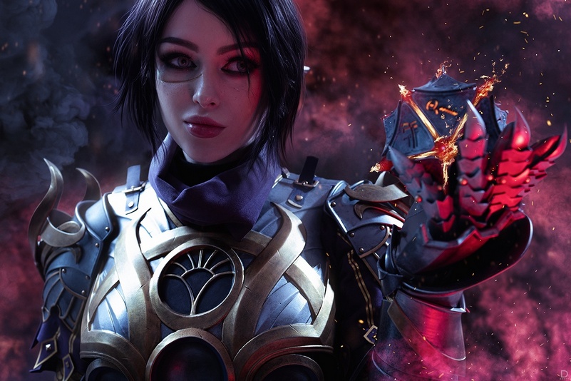 Baldurs Gate 3 - Shadowheart (Jenevelle Hallowleaf) Cosplay costume showcase portrait