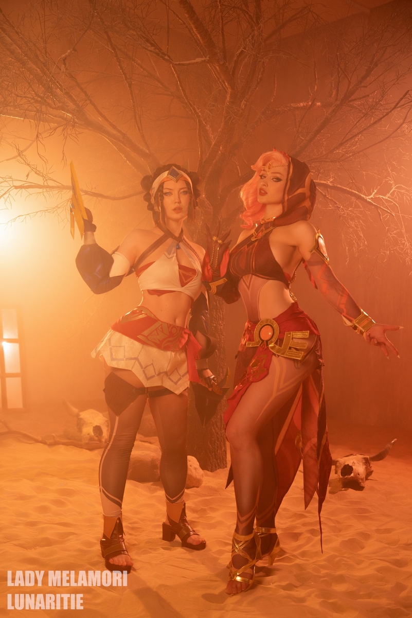 Genshin Impact - Babel & Tadhla Cosplay full length photo
