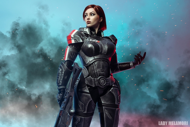 Mass Effect - Jane Catherine Shepard Cosplay full length photo