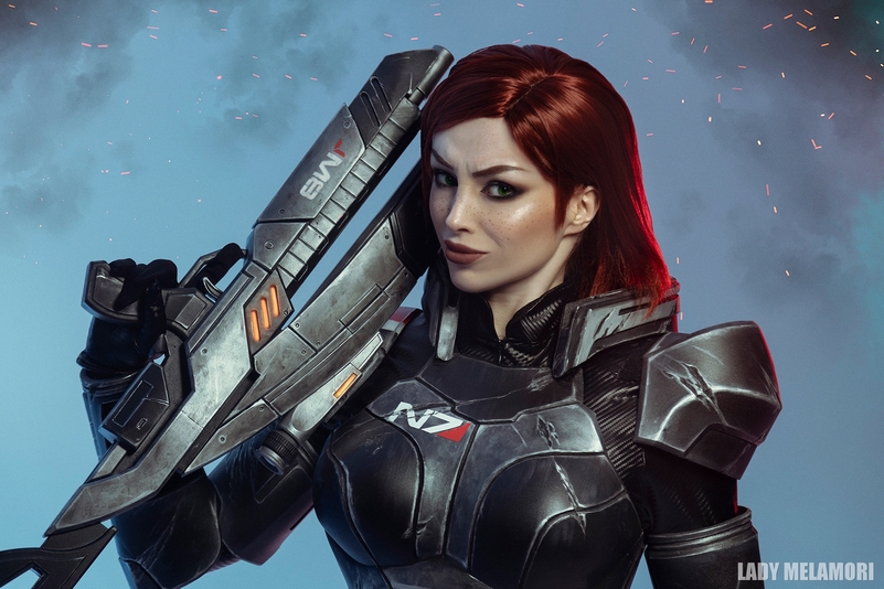 Mass Effect - Jane Catherine Shepard Cosplay full body character photo
