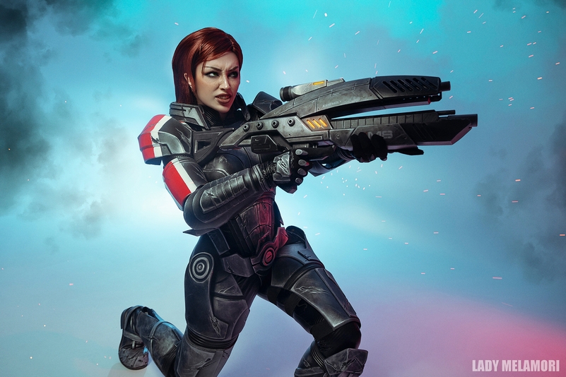 Mass Effect - Jane Catherine Shepard Cosplay full length character portrait