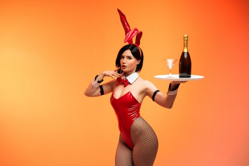 Resident Evil 4 - Ada Wong (Bunny) Cosplay full body portrait