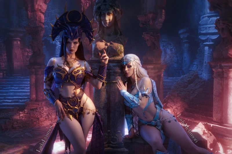 Baldurs Gate 3 - Selune &amp; Shar Cosplay - visual exploration