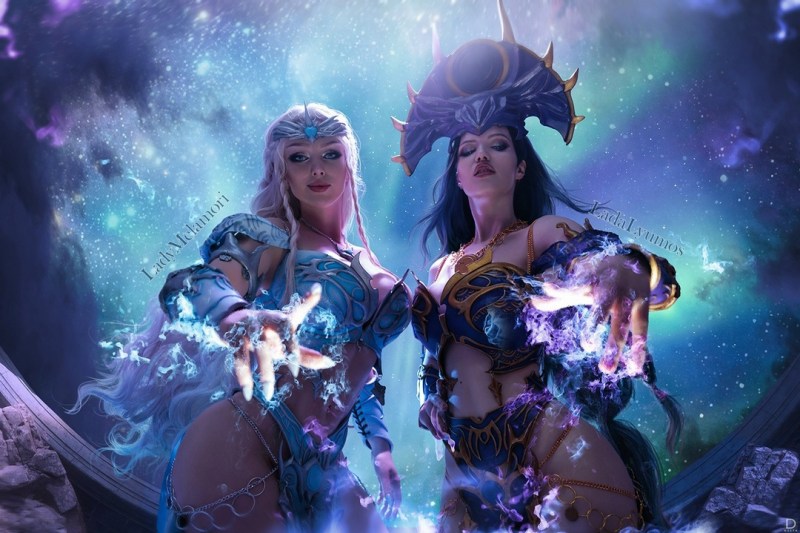 Baldurs Gate 3 - Selune &amp; Shar Cosplay - inspired capture