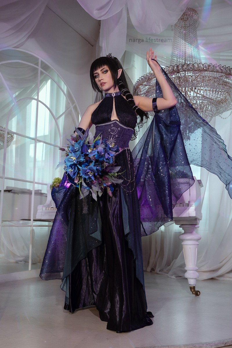 Baldurs Gate 3 - Shadowheart (Jenevelle Hallowleaf) (Bride) Cosplay - Narga Lifestream #0 - nuanced study