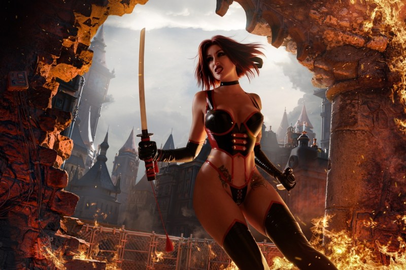 BloodRayne - Rayne (Lingerie) Cosplay full body portrait