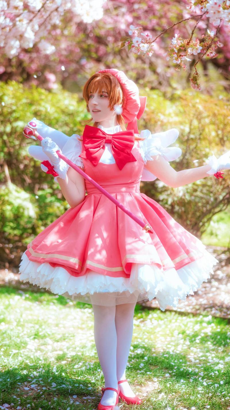 Cardcaptor Sakura - Sakura Kinomoto (Crystal Feather Dress) Cosplay - full body port.