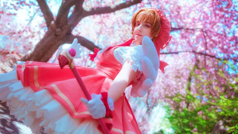 Cardcaptor Sakura - Sakura Kinomoto (Crystal Feather Dress) Cosplay - full length port.