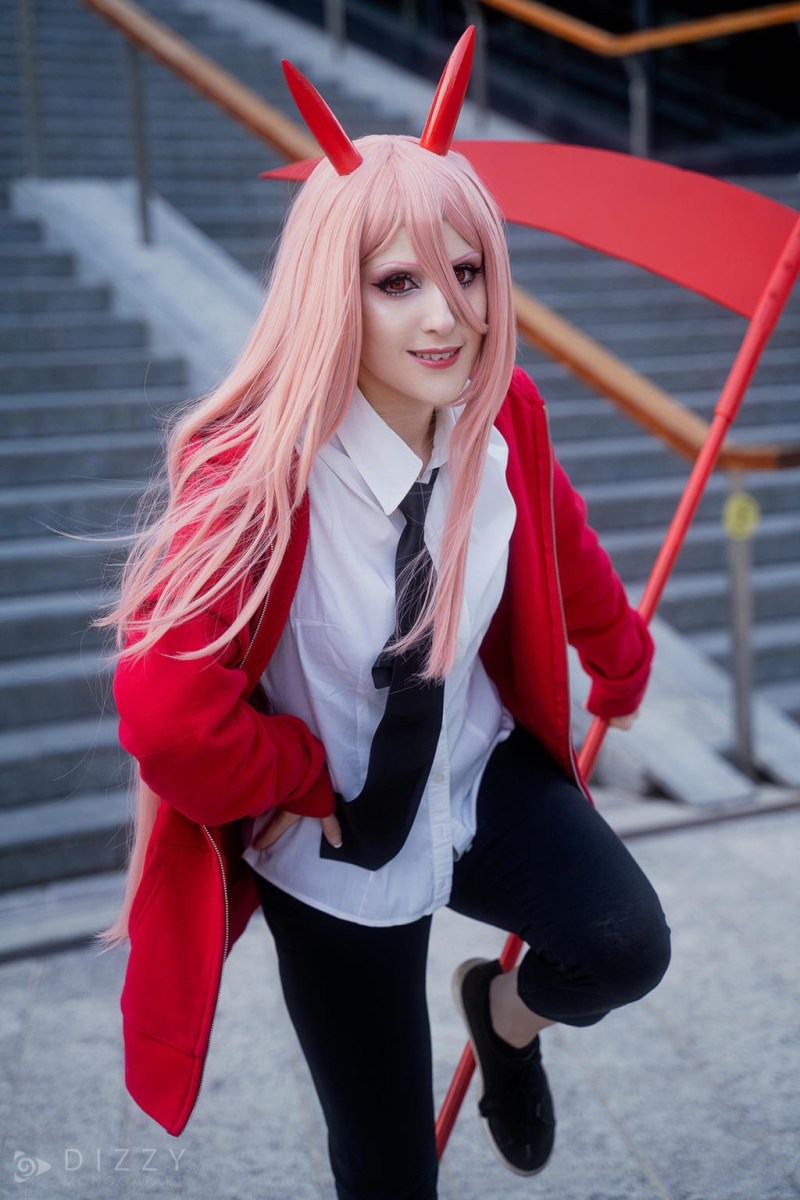 Chainsaw Man - Power (Blood Fiend) Cosplay - soft focus shot