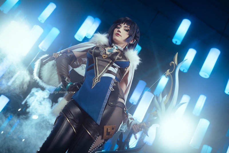 Genshin Impact - Yelan (Valley Orchid) (The Waning Point) Cosplay character costume portrait