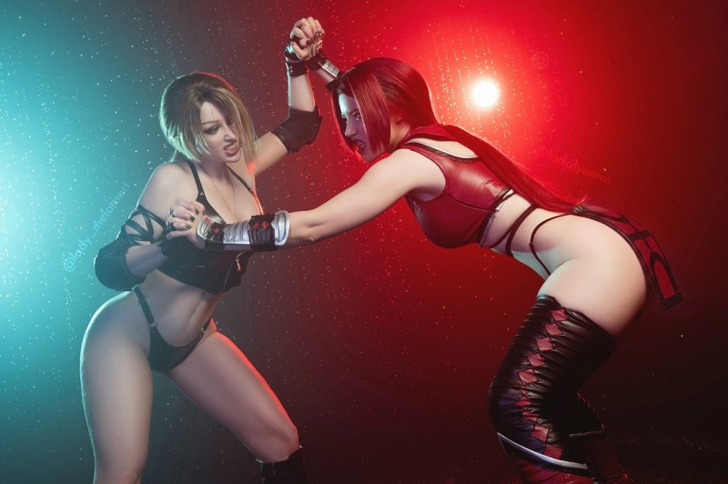 Mortal Kombat 9 - Sonya Blade & Skarlet (Lingerie) Cosplay - sensual aesthetic Mortal Kombat 9 - Sonya Blade & Skarlet (Lingerie) Cosplay - sensual aesthetic