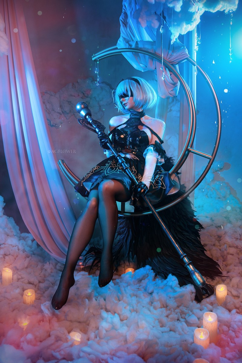 NieR AutomatA - 2B (YoRHa No.2 Type-B) Cosplay - AGflower #08 - character photo