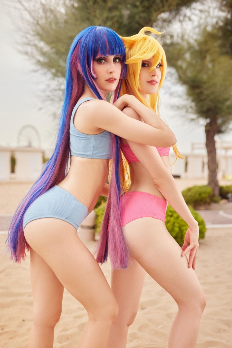 Panty &amp; Stocking with Garterbelt - Panty Anarchy &amp; Stocking Anarchy Cosplay - MartinaEdelstein #02 - costume focus