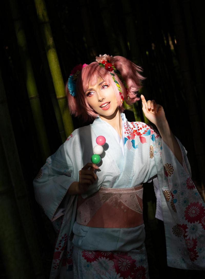 Puella Magi Madoka Magica (Madoka Magica) - Madoka Kaname Cosplay full body portrait