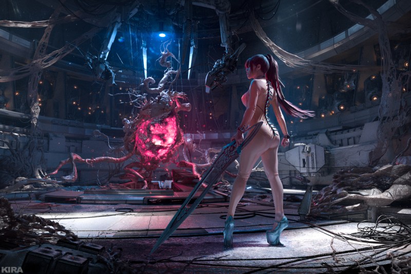Stellar Blade - EVE (Angel) (Planet Diving) Cosplay costume showcase portrait