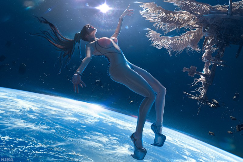 Stellar Blade - EVE (Angel) (Planet Diving) Cosplay character recreation portrait