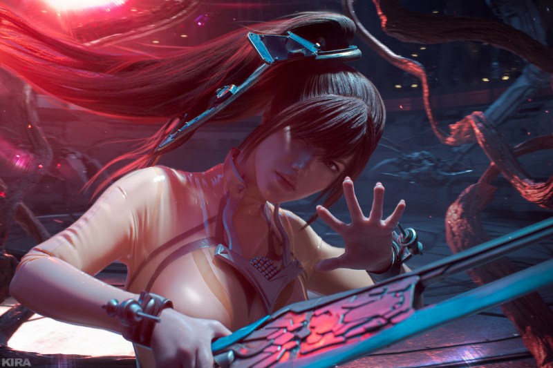Stellar Blade - EVE (Angel) (Planet Diving) Cosplay full length character portrait