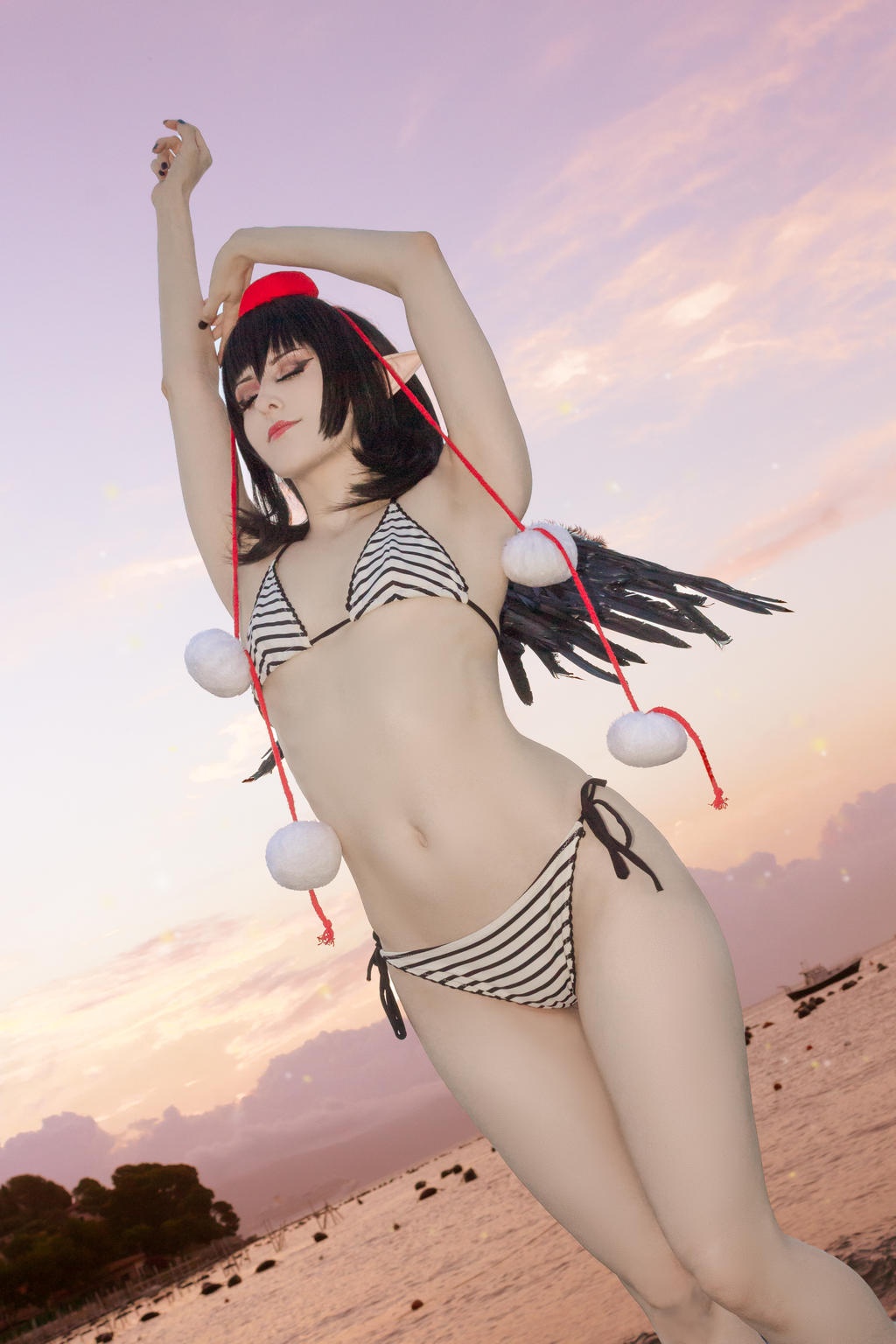 Touhou Project - Aya Shameimaru (Bikini) Cosplay @MartinaEdelstein 05 055415