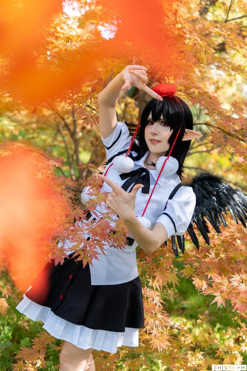 Touhou Project - Aya Shameimaru Cosplay - MartinaEdelstein #03 - full length photo