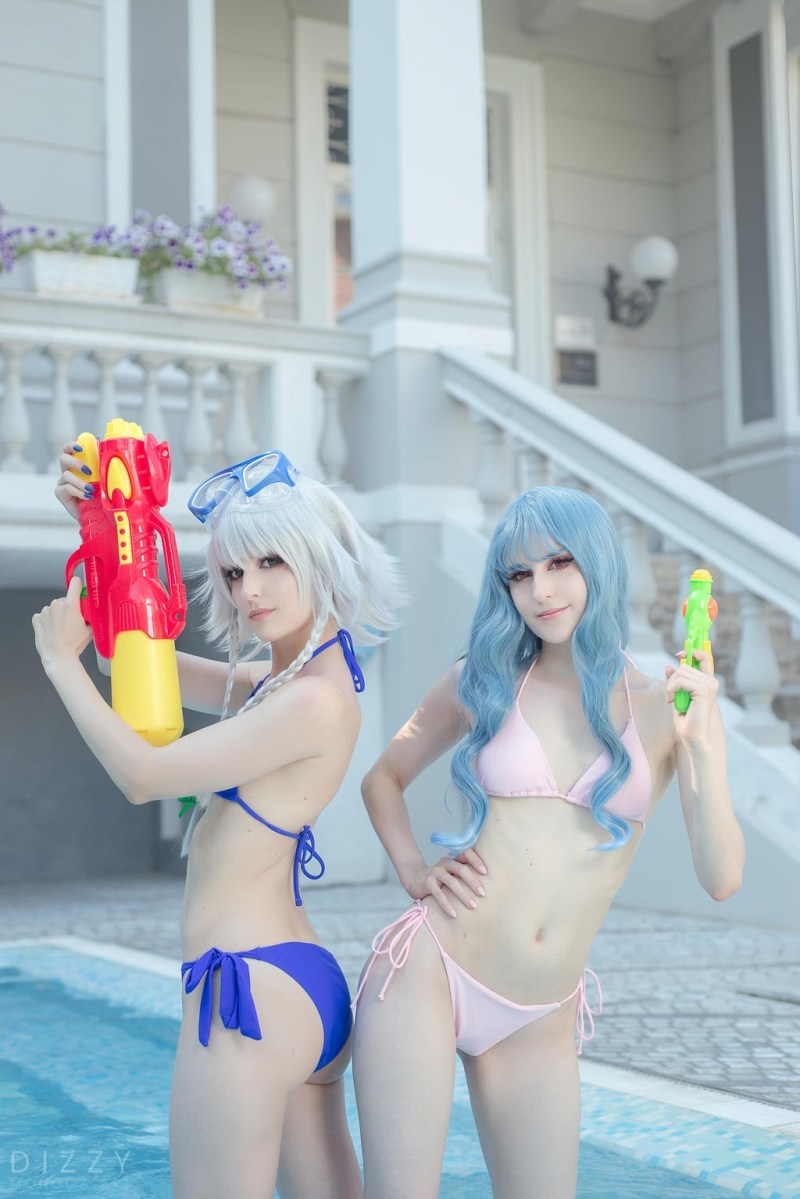 Touhou Project - Embodiment of Scarlet Devil - Remilia Scarlet &amp; Sakuya Izayoi (Bikini) Cosplay - MartinaEdelstein #01 - seductive vision