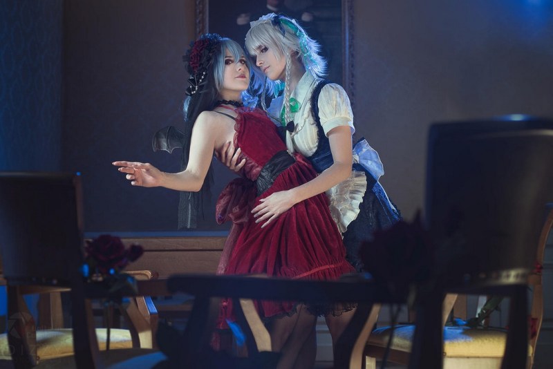 Touhou Project - Embodiment of Scarlet Devil - Remilia Scarlet &amp; Sakuya Izayoi Cosplay - MartinaEdelstein #02 - soft focus shot