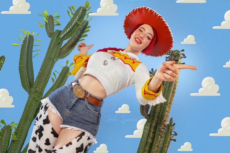 Toy Story 5 - Jessie Cosplay - expressive character portrait