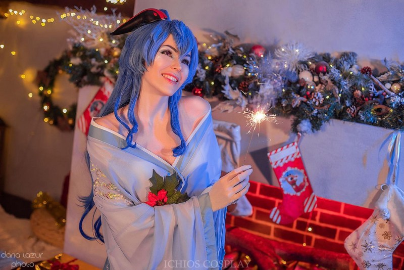 Genshin Impact - Ganyu (Christmas) Cosplay - Daria Lazur #01 - delicate portrait Genshin Impact - Ganyu (Christmas) Cosplay - Daria Lazur #01 - delicate portrait