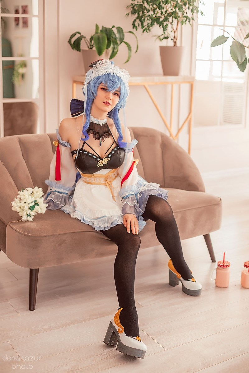 Genshin Impact - Ganyu (Maid) Cosplay - Daria Lazur #11 - refined costume study