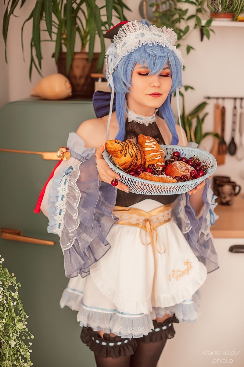 Genshin Impact - Ganyu (Maid) Cosplay - Daria Lazur #14 - focused costume photography