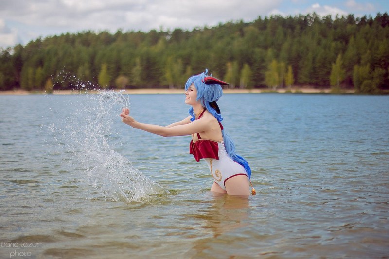 Genshin Impact - Ganyu (Summer) Cosplay - Daria Lazur #05 - sophisticated character portrait