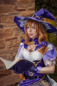 Genshin Impact - Lisa Minci (Purple Rose) Cosplay
